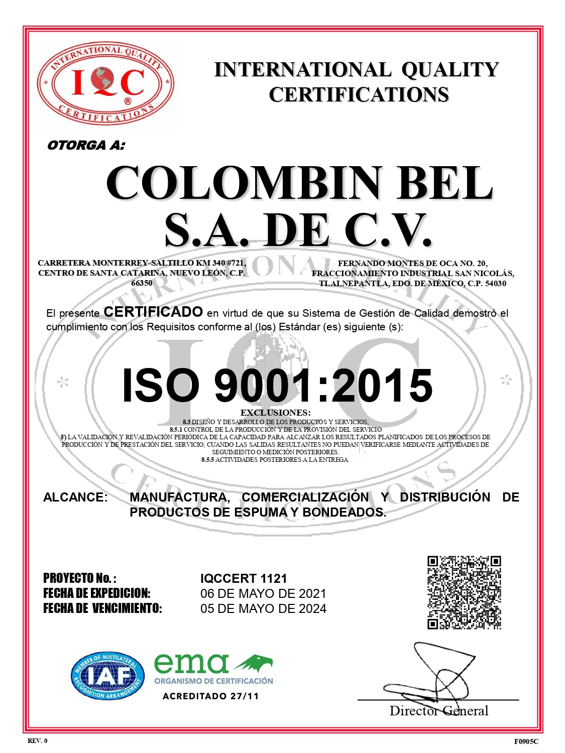 Certificación 1
